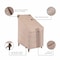 Modern Leisure Monterey Stackable Patio Chair Cover, 25.5 in. L x 35.5 in. W x 45 in. H, Beige 2900 - alternate 4